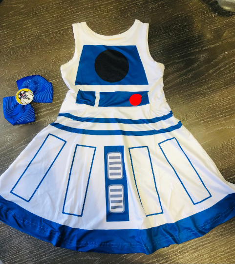 R2D2 dress and bow