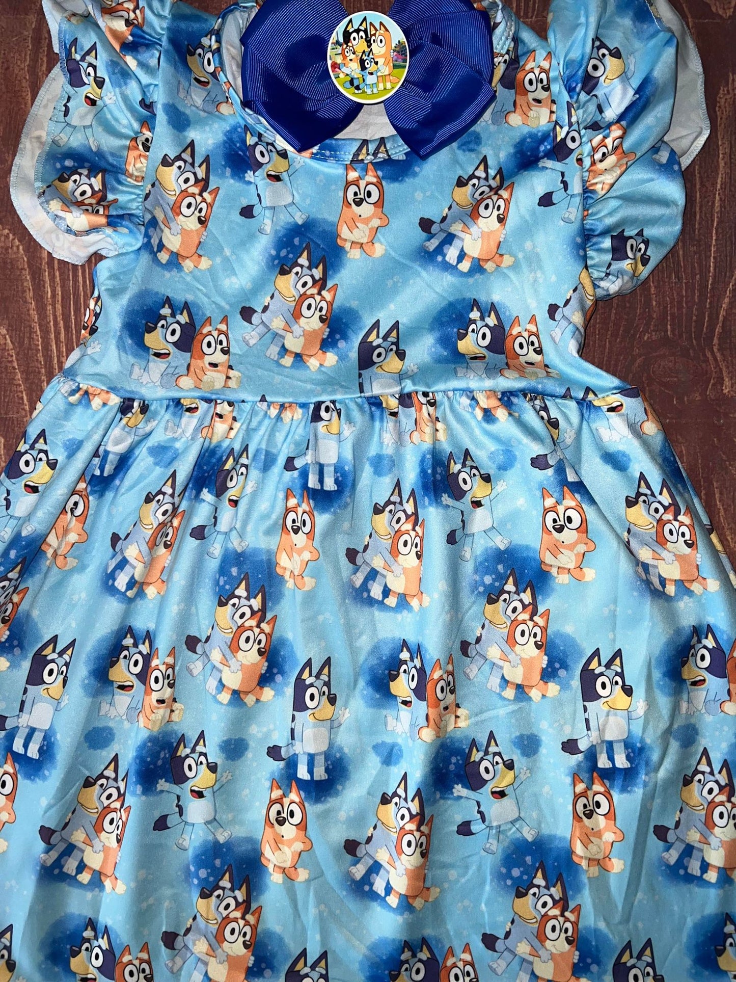 Bluey Dress and Bow