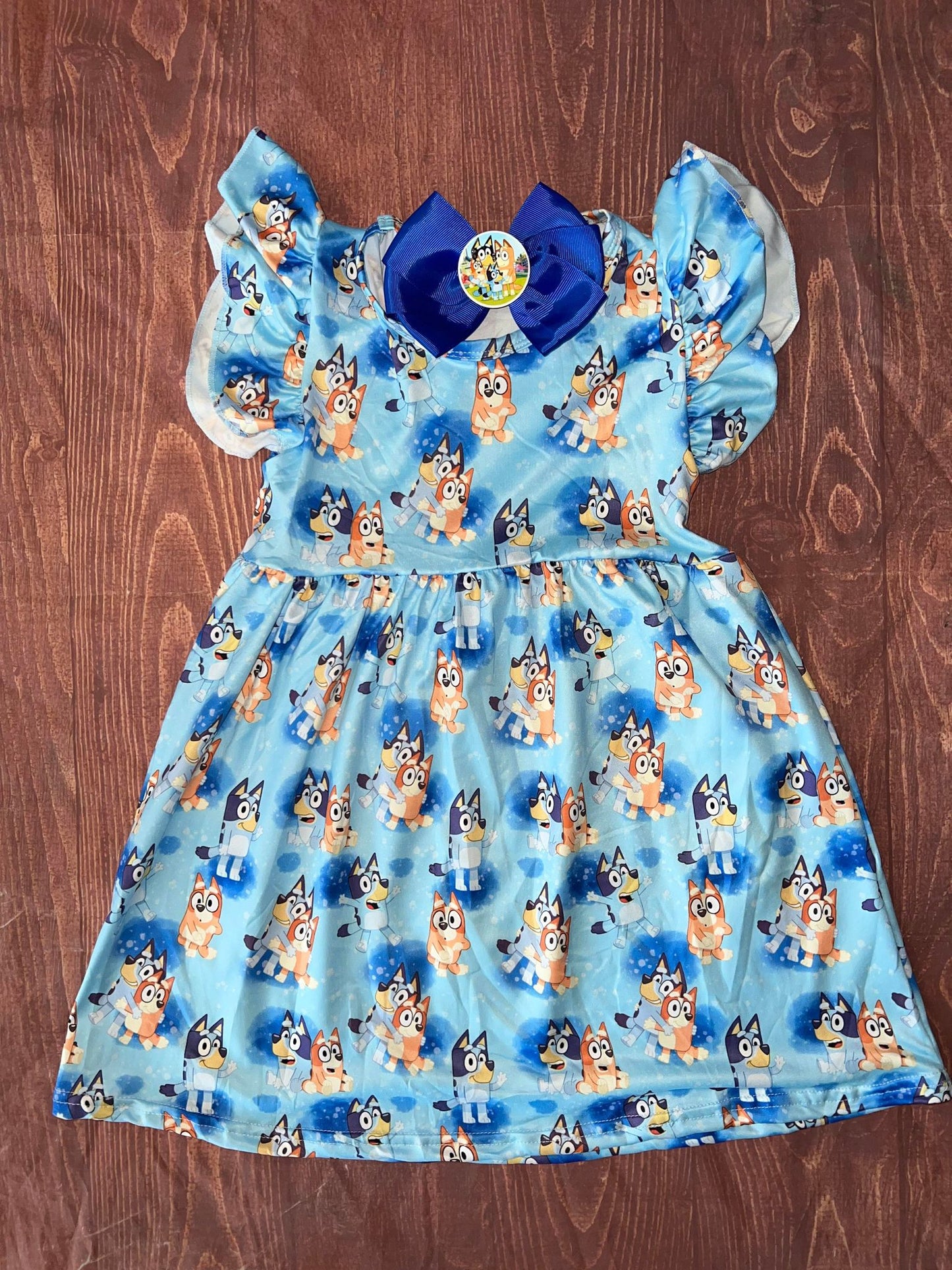 Bluey Dress and Bow