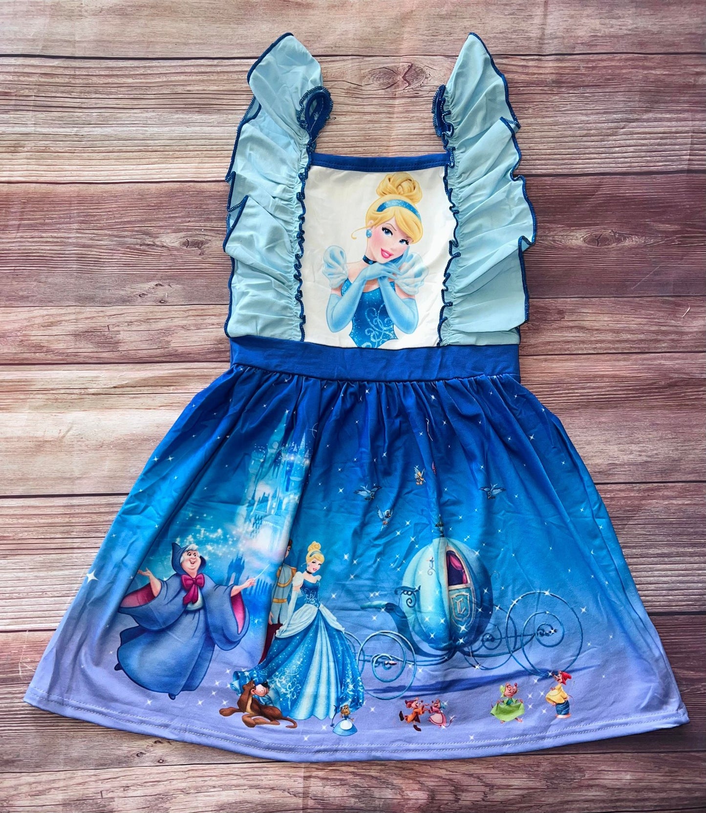 Cinderella ruffled dress